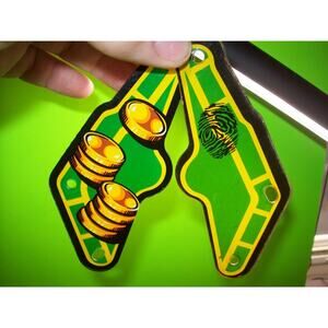 Who Dunnit Original Pinball Machine Slingshot Plastic Set Left And Right Vintage